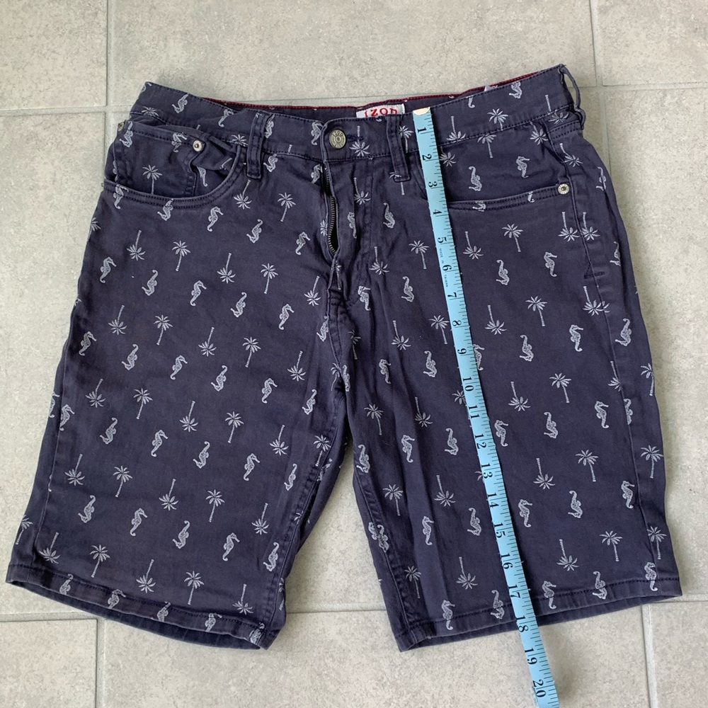 Men Izod Palm Tree and Seahorse Shorts Size 32 - Picture 3 of 6
